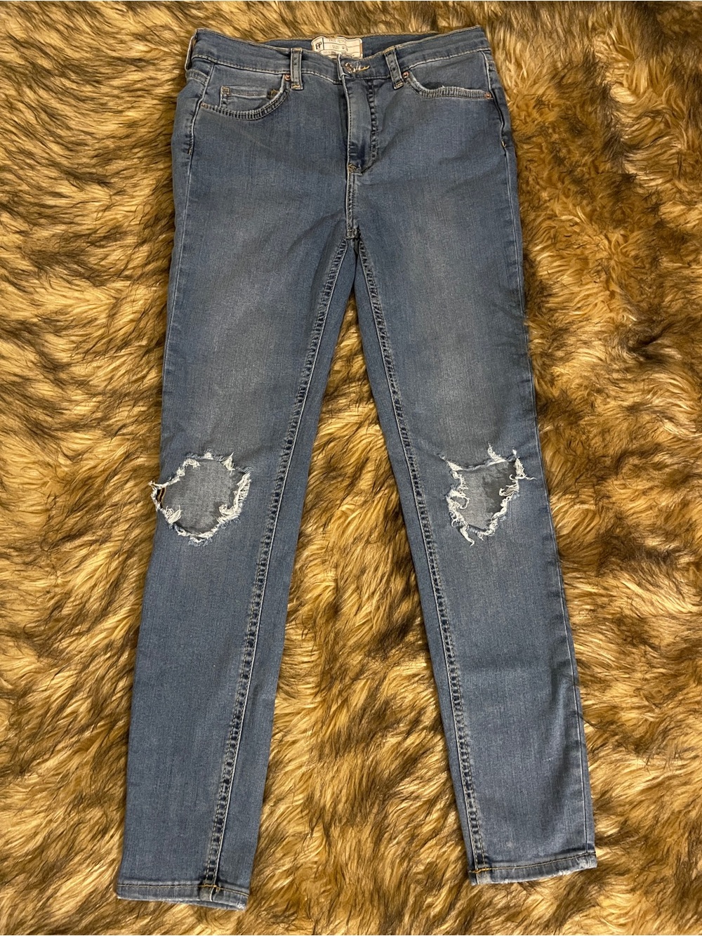Free People Classic High-Rise Distressed Women's Jeans 26